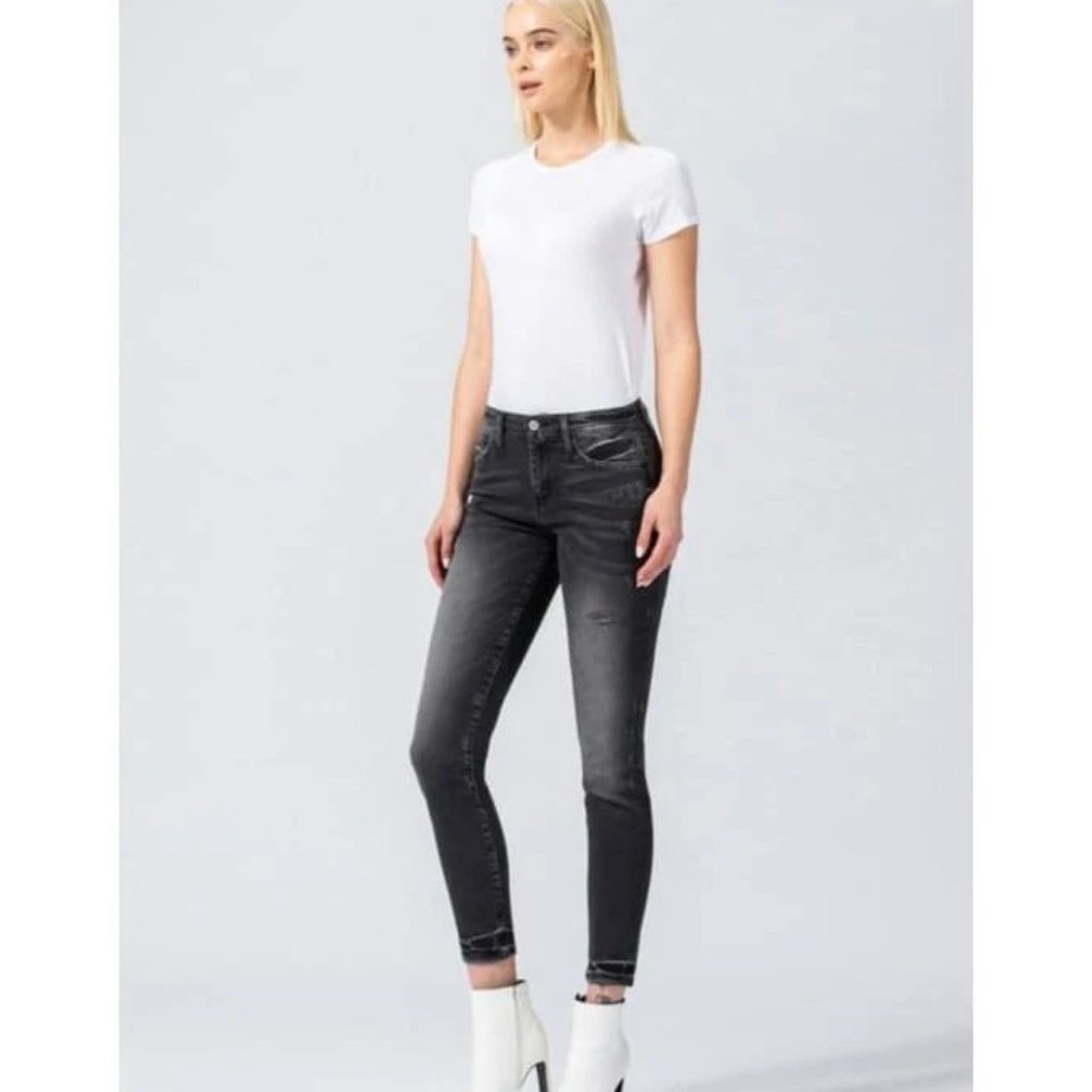 Flying Monkey Platinum Stone Washed Black Jeans - Picture 2 of 5